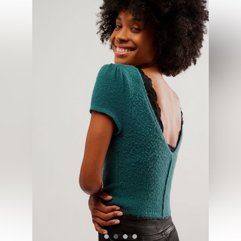 Free People Keep Me Warm Crop Top - Picture 2 of 10